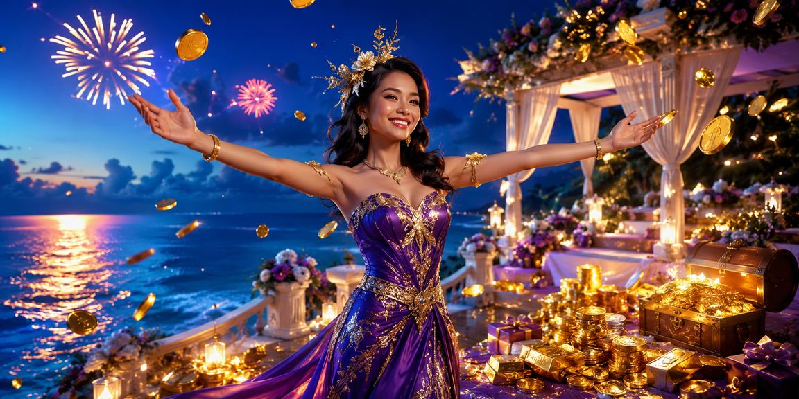 Pemandangan pantai dengan suasana santai sambil menikmati taruhan casino online